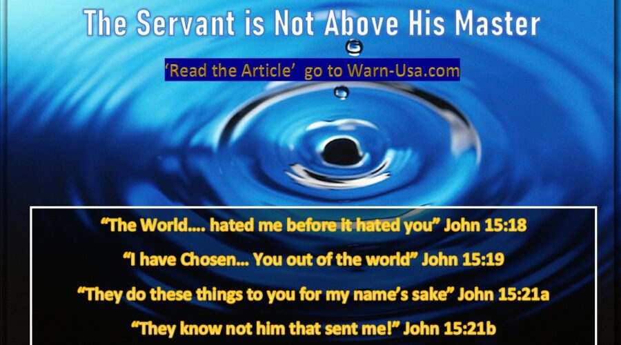 Servant Disciple: He is Not Above His Master article image