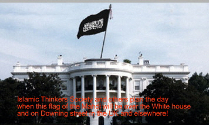 Is it MAGA or the Black Flag of Islam over the White House article